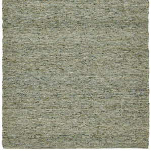 Wollteppich THEKO Alm Freude Teppiche Gr. B/L: 140 cm x 200 cm, 12 mm, 1 St., grün Schurwollteppiche Handweb Teppich, reine Wolle, meliert, handgewebt