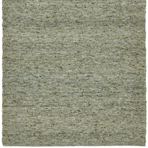 Wollteppich THEKO Alm Freude Teppiche Gr. B/L: 90 cm x 160 cm, 12 mm, 1 St., grün Esszimmerteppiche