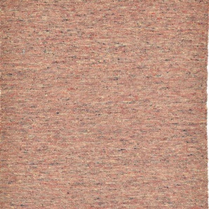 Wollteppich THEKO Alm Freude Teppiche Gr. B/L: 90 cm x 160 cm, 12 mm, 1 St., orange (terrakotta) Esszimmerteppiche Handweb Teppich, reine Wolle, meliert, handgewebt