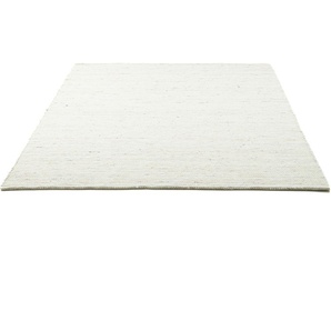 Wollteppich THEKO Alpen Teppiche Gr. B/L: 190 cm x 250 cm, 12 mm, 1 St., beige (natur) Schurwollteppiche handgewebter Wendeteppich, meliert, reine Wolle, Wohnzimmer
