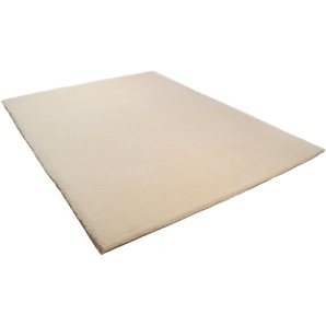 Wollteppich THEKO Amravati Teppiche Gr. B/L: 120 cm x 180 cm, 28 mm, 1 St., weiß (wollweiß) Berber-Teppiche echter Berber Teppich, reine Wolle, handgeknüpft, auch als Läufer