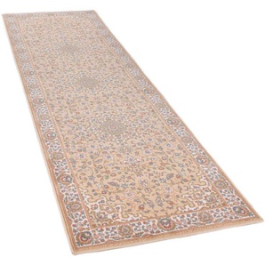 Wollteppich THEKO Dolna - 859 Teppiche Gr. B/L: 80 cm x 250 cm, 10 mm, 1 St., beige (sand) Orientalische Muster Kurzflor, reine Wolle, Orient-Optik