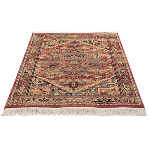 Wollteppich THEKO Saharna 2886 Teppiche Gr. B/L: 60 cm x 90 cm, 10 mm, 1 St., rot Orientalische Muster reine Wolle, Orient-Optik, mit Fransen