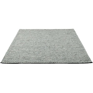 Wollteppich THEKO Tauern Teppiche Gr. B/L: 140 cm x 200 cm, 10 mm, 1 St., grau Schurwollteppiche
