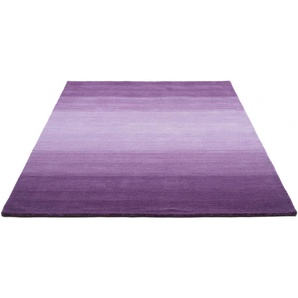 Wollteppich THEKO Wool Comfort Teppiche Gr. B/L: 160 cm x 230 cm, 14 mm, 1 St., lila Schurwollteppiche