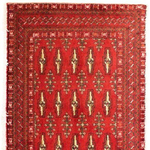 Wollteppich Turkaman Teppich handgeknüpft rot, morgenland, rechteckig, Höhe: 8 mm