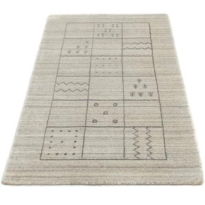 Wollteppich Vintage Teppich handgeknüpft silber, morgenland, rechteckig, Höhe: 8 mm, Vintage Design