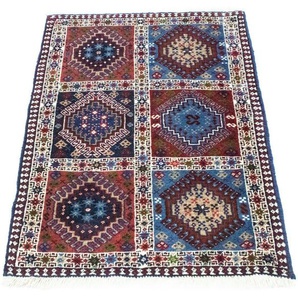 Wollteppich Yalameh Teppich handgeknüpft mehrfarbig, morgenland, rechteckig, Höhe: 6 mm, handgeknüpft