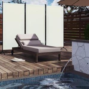 Woltu - Paravent 3 Teilig, 255x182 cm Raumteiler freistehend, Trennwand Balkon Sichtschutz Stellwand Faltbar, Stellwand Sichtschutzwand innen