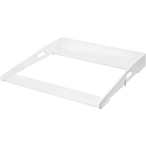 WOLTU Wickelaufsatz universal, Wickeltischaufsatz mit Tiefe 47-51cm und Breite ab 70 cm, Wickelauflage für Kommode, mit Seitenwänden, 70x10x75 cm,