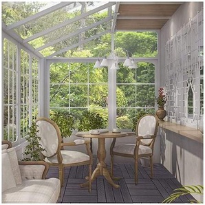 Woltu - wpc Terrassenfliesen Terrassendielen Holz-Optik 30x60cm, Fliese Bodenfliese Klickfliese mit klicksystem Bodenbelag (6 Stück / 1 m²) Anthrazit