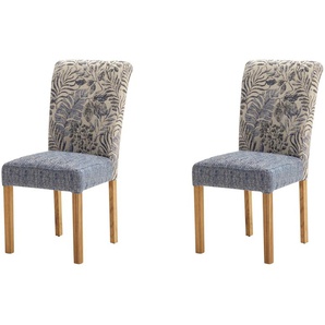Woodford Polsterstuhl  2er Set Ayla - blau - Materialmix - 46 cm - 97 cm - 54 cm | Möbel Kraft