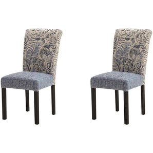 Woodford Polsterstuhl  2er Set Ayla - blau - Materialmix - 46 cm - 97 cm - 54 cm | Möbel Kraft