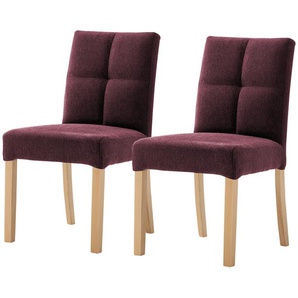 Woodford Polsterstuhl  2er Set Mako - rot - Materialmix - 48 cm - 89 cm - 64 cm | Möbel Kraft