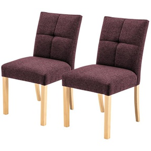 Woodford Esszimmerstuhl im 2er Set Mako ¦ rot ¦ Maße (cm): B: 48 H: 89 T: 64.0