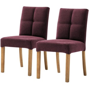 Woodford Esszimmerstuhl im 2er Set Mako ¦ rot ¦ Maße (cm): B: 48 H: 89 T: 64.0