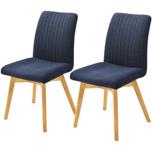 Woodford 2er Set Polsterstuhl im 2er Set Menda ¦ blau ¦ Maße (cm): B: 47 H: 88 T: 69.0