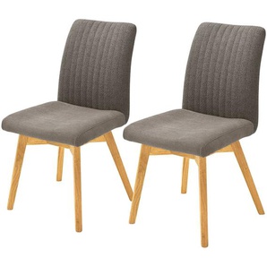 Woodford 2er Set Polsterstuhl  Menda ¦ braun ¦ Maße (cm): B: 47 H: 88 T: 69