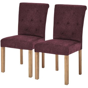 Woodford Esszimmerstuhl im 2er Set Messena ¦ rot ¦ Maße (cm): B: 46 H: 97 T: 54.0