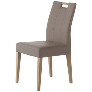 Woodford 4-Fußstuhl mit Griff Viola ¦ beige ¦ Maße (cm): B: 47 H: 95 T: 59.0