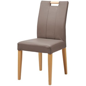 Woodford 4-Fußstuhl mit Griff Viola ¦ beige ¦ Maße (cm): B: 47 H: 95 T: 59.0