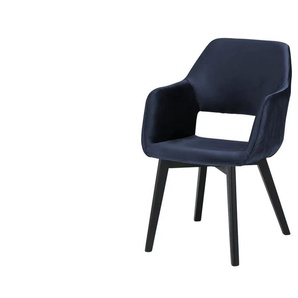 Woodford Armlehnstuhl  Berlin ¦ blau ¦ Maße (cm): B: 57 H: 85 T: 67.0