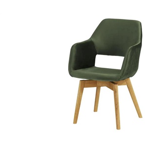 Woodford Armlehnstuhl  Berlin ¦ grün ¦ Maße (cm): B: 57 H: 85 T: 67.0