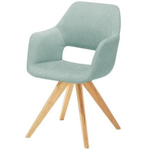 Woodford Armlehnstuhl Berlin - türkis/petrol - Materialmix - 57 cm - 85 cm - cm 67,0 | Möbel Kraft