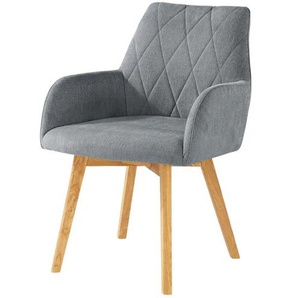 Woodford Armlehnstuhl Bristol ¦ grau ¦ Maße (cm): B: 60 H: 88 T: 67.0