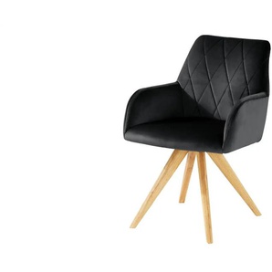 Woodford Armlehnstuhl Bristol ¦ schwarz ¦ Maße (cm): B: 60 H: 88 T: 67.0