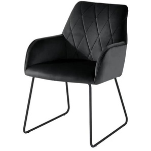 Woodford Armlehnstuhl  Bristol ¦ schwarz ¦ Maße (cm): B: 60 H: 88 T: 67.0
