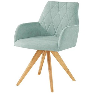 Woodford Armlehnstuhl Bristol - türkis/petrol - Materialmix - 60 cm - 88 cm - cm 67,0 | Möbel Kraft