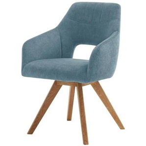 Woodford Armlehnstuhl Moderna - türkis/petrol - Materialmix - 57 cm - 84 cm - cm 59,0 | Möbel Kraft