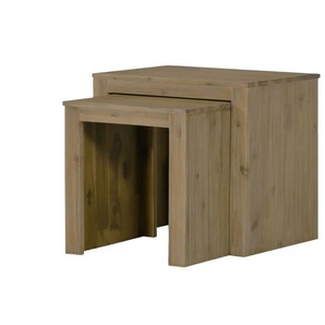Woodford Beistelltische im Set Borneo - holzfarben - Materialmix | Möbel Kraft