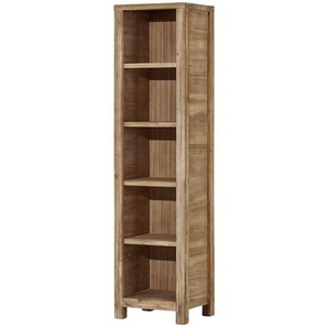 Woodford Bücherregal  Borneo ¦ holzfarben ¦ Maße (cm): B: 50 H: 200 T: 41