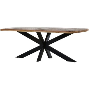 Woodford Design-Säulentisch  Sora - schwarz - Materialmix - 100 cm - 77 cm | Möbel Kraft