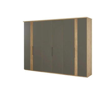 Woodford Drehtürenschrank - grau - Materialmix - 300 cm - 219,2 cm - cm 59,0 | Möbel Kraft