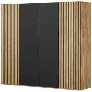 Woodford Drehtürenschrank  Manhattan ¦ grau ¦ Maße (cm): B: 240 H: 216 T: 60.0