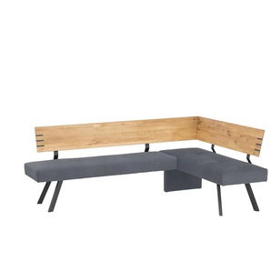Woodford Eckbank Cornela - grau - Materialmix - 87,5 cm | Möbel Kraft