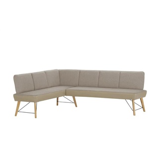 Woodford Eckbank Enzo - braun - Materialmix - 87 cm | Möbel Kraft