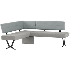 Woodford Eckbank Scadia - grau - Materialmix - 85 cm | Möbel Kraft