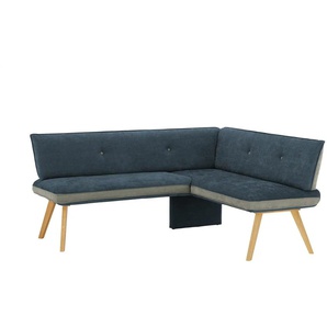 Woodford Eckbank Sunna - blau - Materialmix - 86 cm | Möbel Kraft