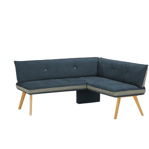 Woodford Eckbank Sunna - blau - Materialmix - 86 cm | Möbel Kraft