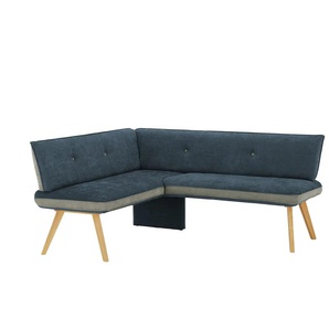 Woodford Eckbank Sunna - blau - Materialmix - 86 cm | Möbel Kraft