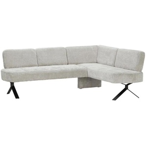 Woodford Eckbank Ulmo - grau - Materialmix - 83 cm | Möbel Kraft