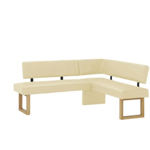 Woodford Eckbank Usedom - beige - Materialmix - 82 cm | Möbel Kraft