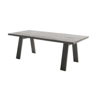 Woodford Esstisch massiv Mangold - grau - Materialmix - 100 cm - 77 cm | Möbel Kraft