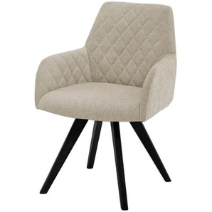 Dine + Mine Esszimmerstuhl Bristol 1 ¦ beige ¦ Maße (cm): B: 61 H: 88 T: 66.5