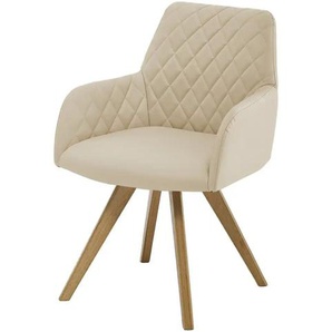 Dine + Mine Esszimmerstuhl Bristol 1 ¦ beige ¦ Maße (cm): B: 61 H: 88 T: 66.5