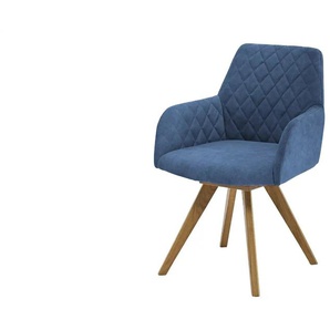 Dine + Mine Esszimmerstuhl Bristol 1 - blau - Materialmix - 61 cm - 88 cm - cm 66,5 | Möbel Kraft